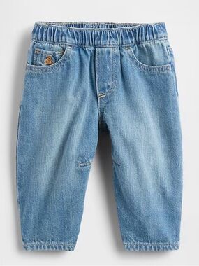 💙GAP💙 Baby Pull-on Barrel Jeans Medium Wash 3-6 Months